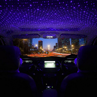 Mini lampe LED USB décoratives réglable, pour l'intérieur de la voiture, lumière changeante entre 6 couleurs, luminaire décoratif d'intérieur, idéal pour un toit, une ambiance Galaxy