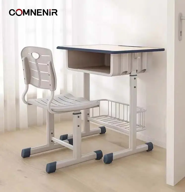 COMNENIR-Silla de escritorio de escuela para estudiantes, conjunto de silla moderna, resistente a la humedad, no oxidado, superventas