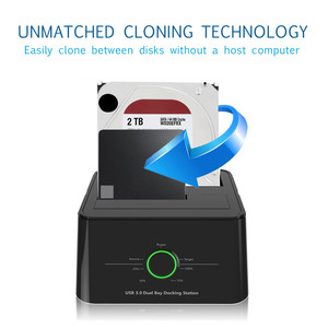 Trạm Nối Ổ Cứng Gắn Ngoài <span class=keywords><strong>USB</strong></span> <span class=keywords><strong>3.0</strong></span> Sang <span class=keywords><strong>SATA</strong></span> Cho Ổ Cứng SSD 2.5/3.5 Inch - Product Image 4