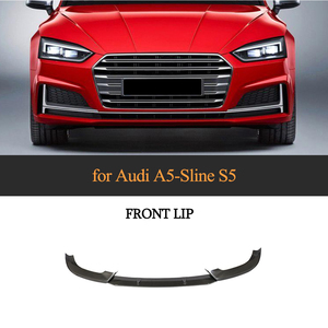 3 pcs/set Séparateurs de lèvre avant en fibre de carbone pour <span class=keywords><strong>Audi</strong></span> A5-Sline S5 Sedan <span class=keywords><strong>Sportback</strong></span> 2017 2018 - Product Image 6