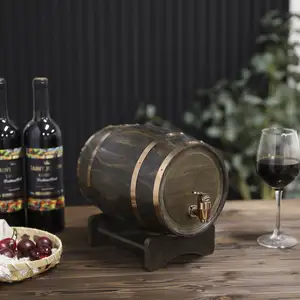 وعاء خشبي عتيق صناعة يدوية, وعاء خشبي من خشب الصنوبر الأصلي لتخزين بيرة النبيذ