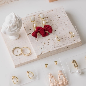 Nhà máy tùy ChỉNh Nóng bán bông tai vòng cổ vòng <span class=keywords><strong>Acrylic</strong></span> trang sức hiển thị đứng cho cửa hàng - Product Image 5