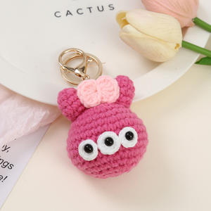 En gros Mignon Tricoté À La Main Creative Porte-clés Mignon Dessin Animé <span class=keywords><strong>Laine</strong></span> Crochet Tissé Pendentif Cadeau Sac Suspendu Pendentif Accessoires - Product Image 2