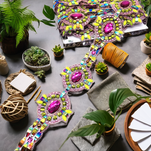 Vincy <span class=keywords><strong>Mas</strong></span>, Proveedor de Disfraces de Carnaval, Adornos de Diamantes Personalizados, Adornos de Resina con Pedrería Termoadhesiva para Disfraces de Carnaval, Tocados - Product Image 2