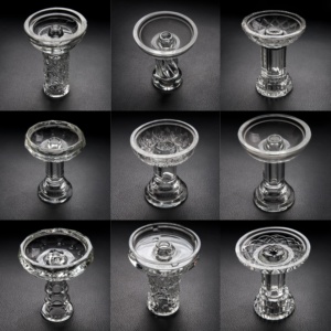 New Arrival Thick Tempered Glass Hookah <b>Head</b> Shisha Bowl Clear Funnel <b>Style</b> Nargile Component For Bar Club Party Use - Product Image 6