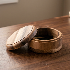 Boîte à bijoux en bois faite à la main avec couvercle, conteneur de rangement décoratif moderne et exquis pour la maison, le bureau, les cadeaux, les mariages, les fêtes, le Ramadan - Product Image 1