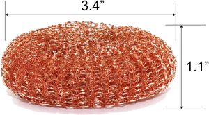 <b>Copper</b> Stainless Steel Kitchen Cleaning Scourer Premium Sponges & Scouring Pads - Product Image 2