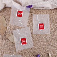 Sachets de thé thermoscellables avec ficelle 7x6cm en maille de nylon transparente de qualité alimentaire, filtre sachet personnalisable, sachets de thé vides
