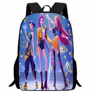 Tas Ransel Trendy K-hunting Girl Group, Ringan, Bernapas, untuk Anak Laki-laki dan Perempuan, Kembali ke Sekolah, Cetak Anime Lucu, Tas Sekolah Siswa - Product Image 3