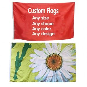 Design Your Logo 3x5ft 100% Polyester Flag Printed Logo <b>Large</b> Outdoor Useful Nylon Fabric Custom Flag - Product Image 1