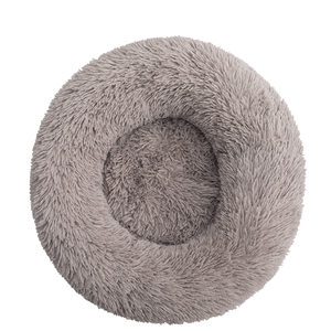 New Arriver Soft Luxus Plüsch rosa grau weiß Haustier Kissen Runde Katze Hunde bett - Product Image 6