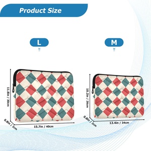 Fashion Design Custom Print <b>Computer</b> Messenger Laptop Accessories Grid Protective Case Laptop Sleeve Hotsales - Product Image 6