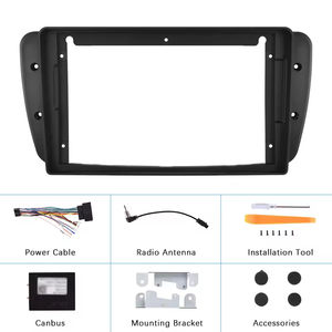 Marco de Instalación de Plástico ABS de 9 Pulgadas 2DIN para SEAT Ibiza 2013, Juego de Tiras Decorativas para Panel - Product Image 6