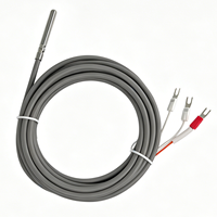 Sonde de température PT100 RTD haute précision, classe A, 3 fils, PVC gris, 6x50mm, sonde en acier inoxydable, câble de 3M, 0 à 105 degrés Celsius