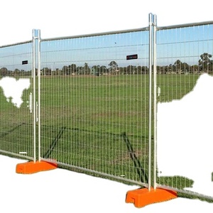 Clôture temporaire en acier Corten norme australienne 4687, pieds en plastique remplis de béton, galvanisation à chaud, treillis facilement assemblable - Product Image 5