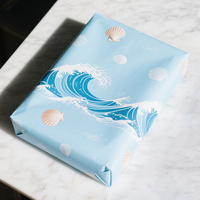 Papier d'emballage pour vêtements, chaussures et cadeaux, personnalisé, biodégradable, en pâte chimique, PVC, imperméable, imprimé en gravure