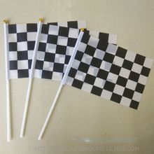 Bandera de mano de carreras n. ° 8 personalizable, Bandera de terminal de carreras F1 en blanco y negro para uso en oficina - Product Image 4