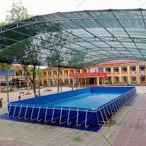Inflatable Water Park <b>Slide</b> Pool Combo <b>Large</b> Air Mattress Water <b>Slide</b> Castle Style for Outdoor Events - Product Image 3