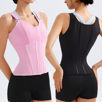 Corset de sport boutonné à la taille pour femmes au quotidien corps mince et ferme amincissant Shapewear ceinture abdominale post-partum