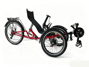 Triciclo Reclinable de Aluminio Ajustable de 21 Velocidades, Bicicleta de 3 Ruedas para Paseo Relajado - Product Image 3