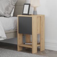 Table de chevet en bois au design unique et élégant avec étagère ouverte, vente en gros, MOQ 300