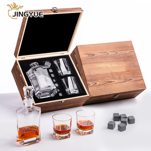 Juego de Decantador de Whisky de Cristal Grabado con Logotipo Personalizado, Caja de Regalo con Vasos de Whisky y Accesorios de Bar para Licor, <span class=keywords><strong>Ron</strong></span> y Bourbon - Product Image 4
