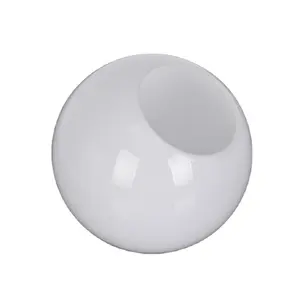 Bán Giá Rẻ Đường Kính 8Inch Bóng Thủy Tinh Trắng Chụp Đèn 200 Mét Cắt Mở Thủy Tinh Globe Opal Sáng Bóng Đèn Thủy Tinh Bóng Râm