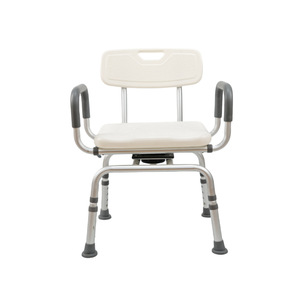 <b>Adjustable</b> Shower Chair With Non Slip Seat For Elderly And Pregnant Women 6 <b>Height</b> Levels Toilet Use - Product Image 2