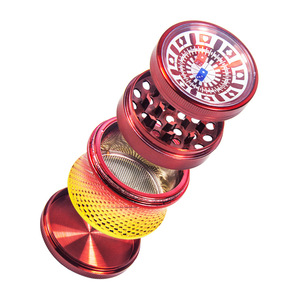 Logotipo de aduanas, 4 capas, Mm tamiz de 63, Tocadiscos, Chip de negociación de póquer, molinillo de tabaco de humo de hierba de Metal, accesorios - Product Image 1