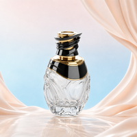 Botella de Perfume Vacía de Lujo, Premium, Personalizada, de 30ml, 50ml, 100ml, con Tapa Artística Única, Botella de Vidrio para Fabricantes de Fragancias