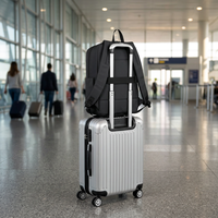 Mochila para Portátil de Negocios con Patrón Geométrico, 15.6 Pulgadas, Impermeable, Antirrobo, Puerto de Carga USB, Cierre de Cremallera Oxford, Bolsa de Viaje de 20-35L