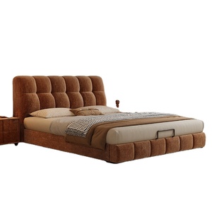 <span class=keywords><strong>Lit</strong></span> moderne haut de gamme en tissu chenille respirant avec tiroirs de <span class=keywords><strong>rangement</strong></span> multiples et mécanisme de levage à gaz - Support OEM ODM professionnel - Product Image 1