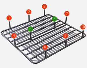 180*200 см металлическая решетая основа прочный каркас кровати - Product Image 5