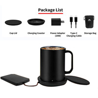 Simple nouveau modèle contrôle de la température tasse intelligente auto-chauffant électrique 14oz/415ml moderne avec Bluetooth en acier inoxydable SS 304