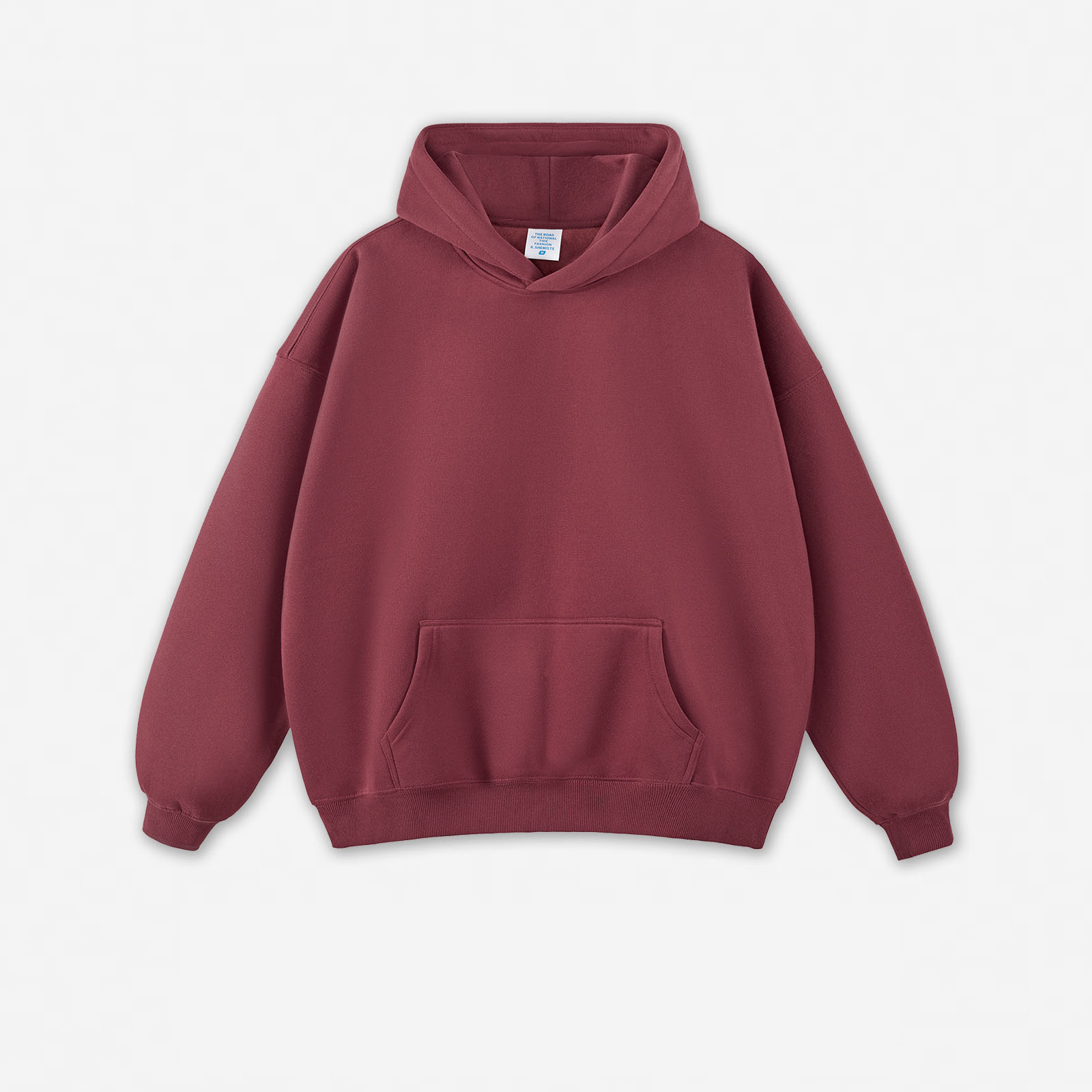 sweat à capuche rouge foncé