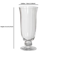Vases en verre transparent en gros, vases à fleurs hydroponiques modernes et minimalistes, décoration pour la maison et l'hôtel