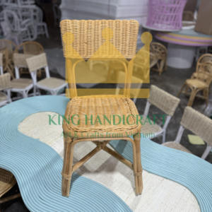 Silla de ratán hecha a mano para niños, asiento para bebés, muebles de mimbre Natural para niños, cumpleaños, bodas - Product Image 5