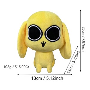 Kustom Chikn nggit mainan mewah bertelinga panjang anjing Beruang oranye biru rubah ungu jam putih kucing kartun boneka binatang Bantal - Product Image 6