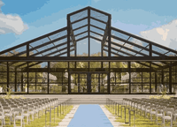 Serre populaire Starlight Room Tente en verre Entrepôt de mariage Camping