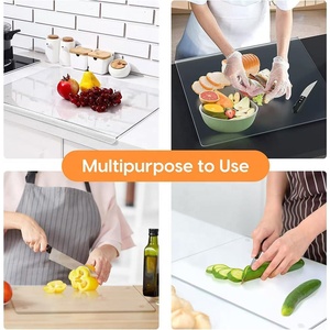 <span class=keywords><strong>Planche</strong></span> à découper en acrylique avec rebord <span class=keywords><strong>de</strong></span> comptoir, <span class=keywords><strong>planche</strong></span> à découper transparente pour comptoir, antidérapante, <span class=keywords><strong>60</strong></span> % plus épaisse, parfaite pour les essentiels <span class=keywords><strong>de</strong></span> la cuisine - Product Image 6