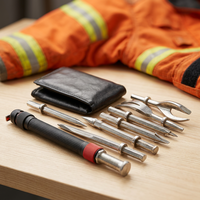 Kit d'outils portables d'entrée forcée manuels 8-en-1, briseur de béton et coupe-métal avec mallette de transport pour pompier
