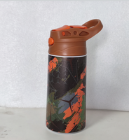 Botol Vakum Ramah Lingkungan 350ml, Botol Air Stainless Steel Kecil untuk Anak, untuk Minuman