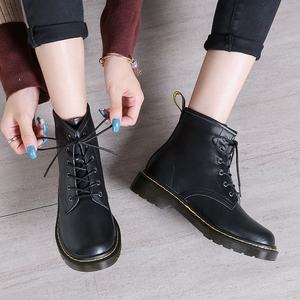 Botas de Piel de Becerro Estilo Británico, Cómodas, Resistentes al Desgaste, Impermeables, con Cordones, Punta Redonda, para Primavera e Invierno - Product Image 2