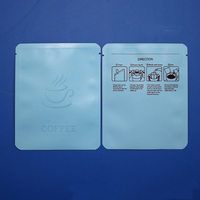 10*12.5cm thermoscellent les sachets d'égouttement vides de café empaquetant des sachets en plastique avec l'impression