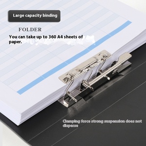 Versión Vertical A4 Carpeta colgante Tablero Clip Material PP Caja <span class=keywords><strong>de</strong></span> archivo para almacenamiento <span class=keywords><strong>de</strong></span> oficina Personal Registro financiero - Product Image 5