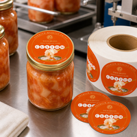 Étiquettes alimentaires rondes personnalisées, impression de qualité supérieure, étiquettes circulaires pour pots de nid d'oiseau, pour l'emballage alimentaire, votre logo de marque