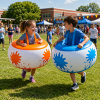 Jouet interactif gonflable en PVC pour enfants, balle à bulles Sumo pour jeux en plein air et plage