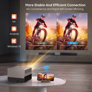 Hoge Heldere 2024 Nieuwe Aankomst Wupro Lcd Draagbare Android Projector 4K 750 Ansi Lumen Bt 5.0 Fhd 1080P Smart Mini Proyector