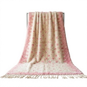 Moroccan Unique Beni Ourain <b>Rug</b> Hand Made Moroccan <b>Boho</b> Beni Ourain <b>Rug</b> Albertina Hand Knotted Wool Area <b>Rug</b> By ITHL - Product Image 1