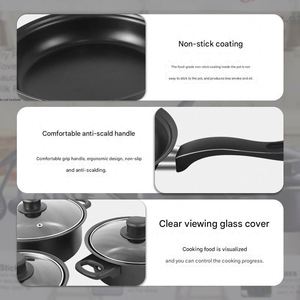 13pcs Durable Non-Stick Maifanstone Cookware <b>Set</b> Multifunctional Kitchen Utensil Soup Milk <b>Pot</b> Frying Pan for Household Use - Product Image 5